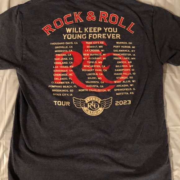 REO Speedwagon Other - REO Speedwagon 2023 Tour "Rock & Roll Will Keep You Young Forever" t-shirt